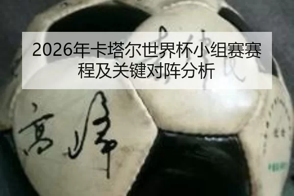 2026年卡塔尔世界杯小组赛赛程及关键对阵分析